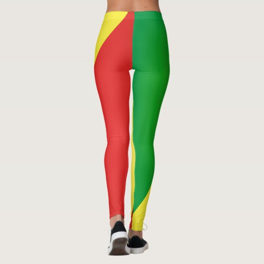 Leggings Drapeau cool Du Congo Mode (Dos)