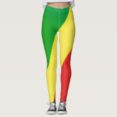 Leggings Drapeau cool Du Congo Mode (Devant)