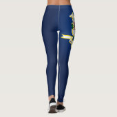 Leggings Drapeau cool Du Connecticut (Dos)