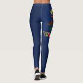 Leggings Drapeau cool Du Dakota Du Nord (Dos)