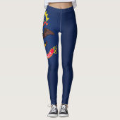 Leggings Drapeau cool Du Dakota Du Nord (Devant)