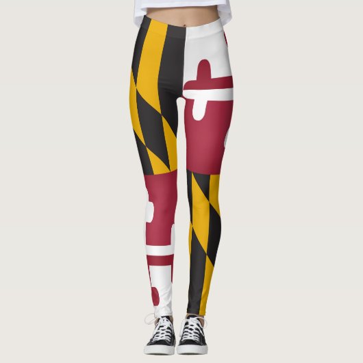 Leggings Drapeau Cool Du Maryland (Devant)