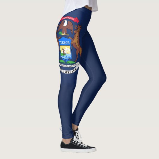 Leggings Drapeau Cool Du Michigan (Droite)