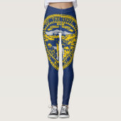 Leggings Drapeau Cool Du Nebraska (Devant)