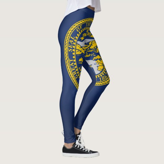 Leggings Drapeau Cool Du Nebraska (Droite)
