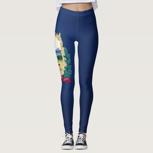 Leggings Drapeau Cool Du Vermont (Devant)