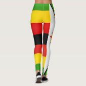 Leggings Drapeau Cool du Zimbabwe (Dos)