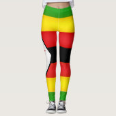 Leggings Drapeau Cool du Zimbabwe (Devant)