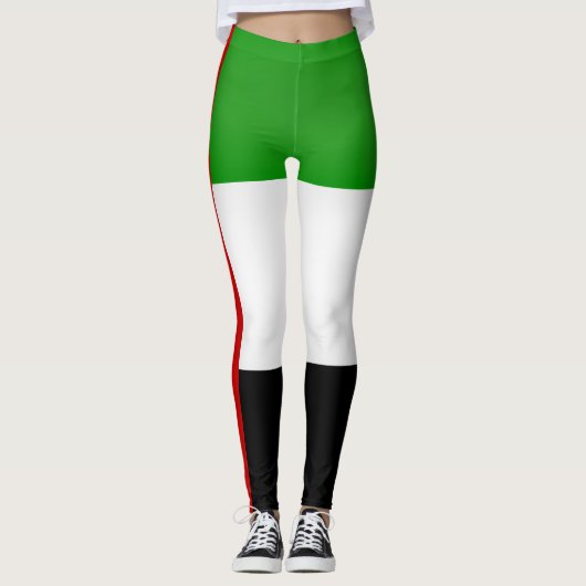 Leggings Drapeau cool Émirats Arabes Unis (Devant)