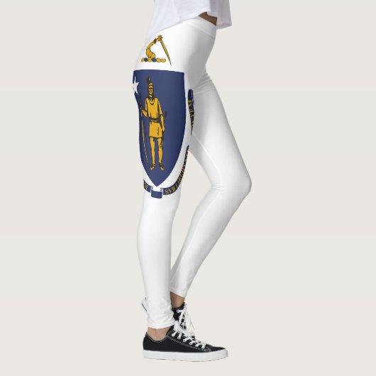 Leggings Drapeau cool Etat Du Massachusetts Mode (Droite)