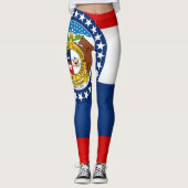 Leggings Drapeau cool État Du Missouri (Devant)