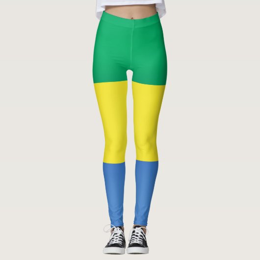 Leggings Drapeau cool Gabon Mode (Devant)