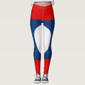 Leggings Drapeau cool Laos (Devant)