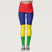 Leggings Drapeau cool Maurice (Devant)