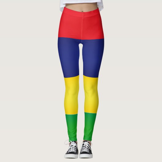 Leggings Drapeau cool Maurice (Devant)