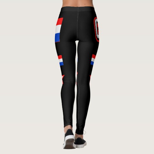 Leggings Drapeau Croatie (Dos)