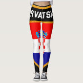 Leggings Drapeau Croatie (Devant)
