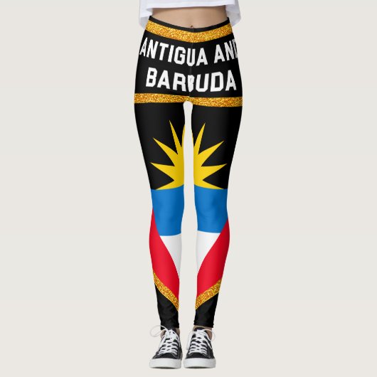 Leggings Drapeau d'Antigua-et-Barbuda (Devant)