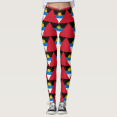 Leggings Drapeau d'Antiguan et de Barbuda (Devant)