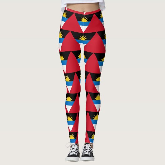 Leggings Drapeau d'Antiguan et de Barbuda (Devant)