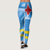 Leggings Drapeau d'Aruba (Dos)