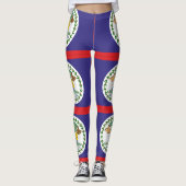 Leggings Drapeau de Belize (Devant)