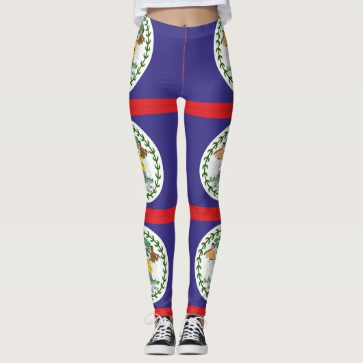 Leggings Drapeau de Belize (Devant)