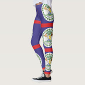 Leggings Drapeau de Belize (Gauche)