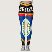 Leggings Drapeau de Belize (Devant)