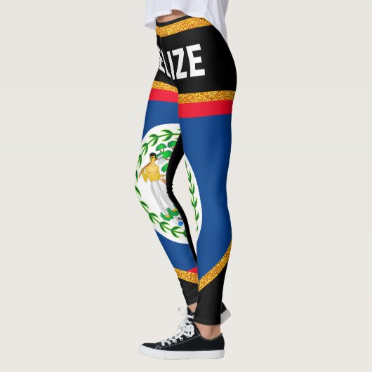 Leggings Drapeau de Belize (Gauche)