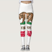 Leggings Drapeau de Californie (Devant)