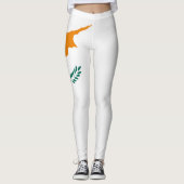 Leggings Drapeau de Chypre cool (Devant)