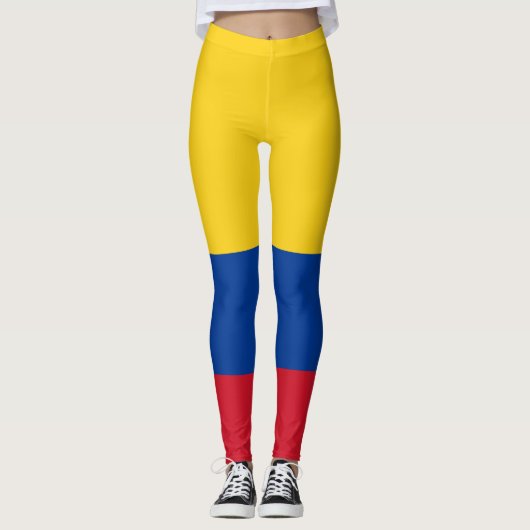 Leggings Drapeau de Colombie (Devant)