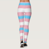 Leggings Drapeau de couleur texturé Transgenre Fierté (Dos)