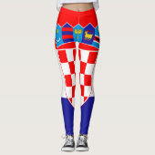Leggings Drapeau de Croatie (Devant)