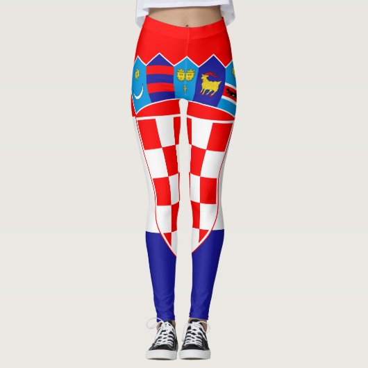 Leggings Drapeau de Croatie (Devant)