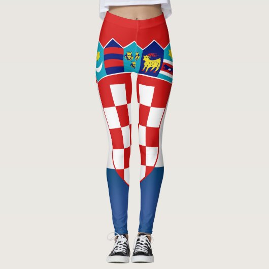 Leggings Drapeau de Croatie Cool (Devant)