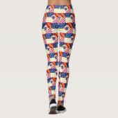 Leggings Drapeau de Detroit, Michigan (Dos)
