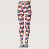 Leggings Drapeau de Detroit, Michigan (Devant)