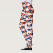 Leggings Drapeau de Detroit, Michigan (Gauche)