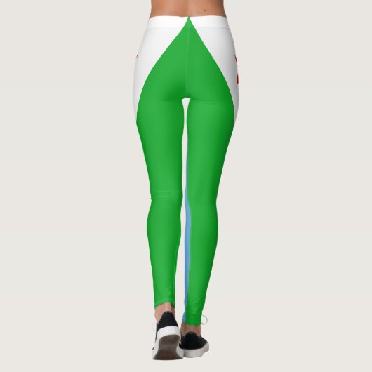 Leggings Drapeau de Djibouti (Dos)