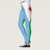 Leggings Drapeau de Djibouti (Gauche)