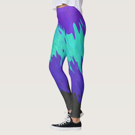 Leggings Drapeau de fierté Alexigender Abstrait Squiggly Tr (Gauche)