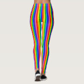 Leggings Drapeau de fierté arc-en-ciel à huit bandes vertic (Dos)