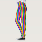 Leggings Drapeau de fierté arc-en-ciel à huit bandes vertic (Gauche)