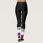 Leggings Drapeau de fierté asexué (Dos)