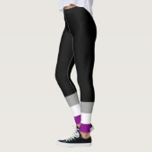 Leggings Drapeau de fierté asexué (Gauche)