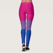 Leggings Drapeau de fierté bisexuel (Dos)