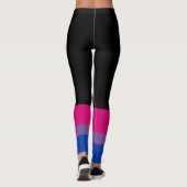 Leggings Drapeau de fierté bisexuel (Dos)