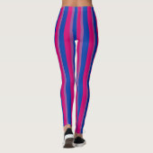 Leggings Drapeau de fierté bisexuelle verticale (Dos)